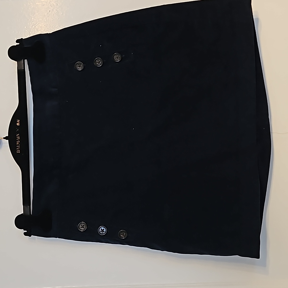 Navy Corduroy Skirt